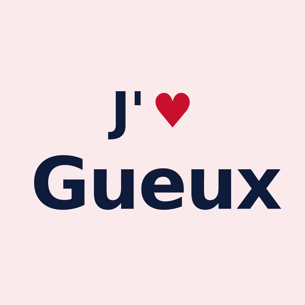 Magnet personnalisé Gueux — design J'aime Gueux