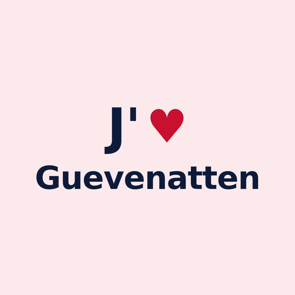 Magnet personnalisé Guevenatten — design J'aime Guevenatten