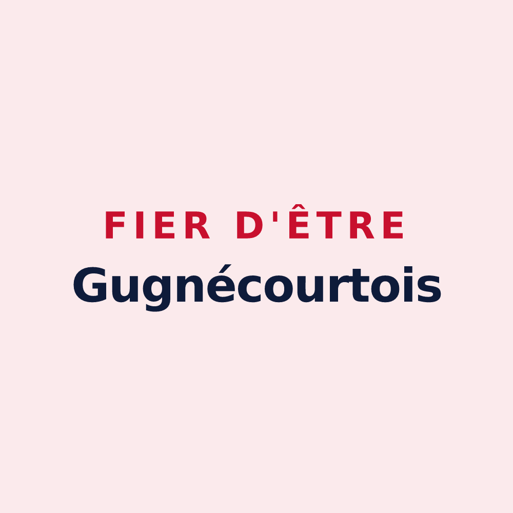 Magnet « Fier d'être Gugnécourtois » — design pour Gugnécourt