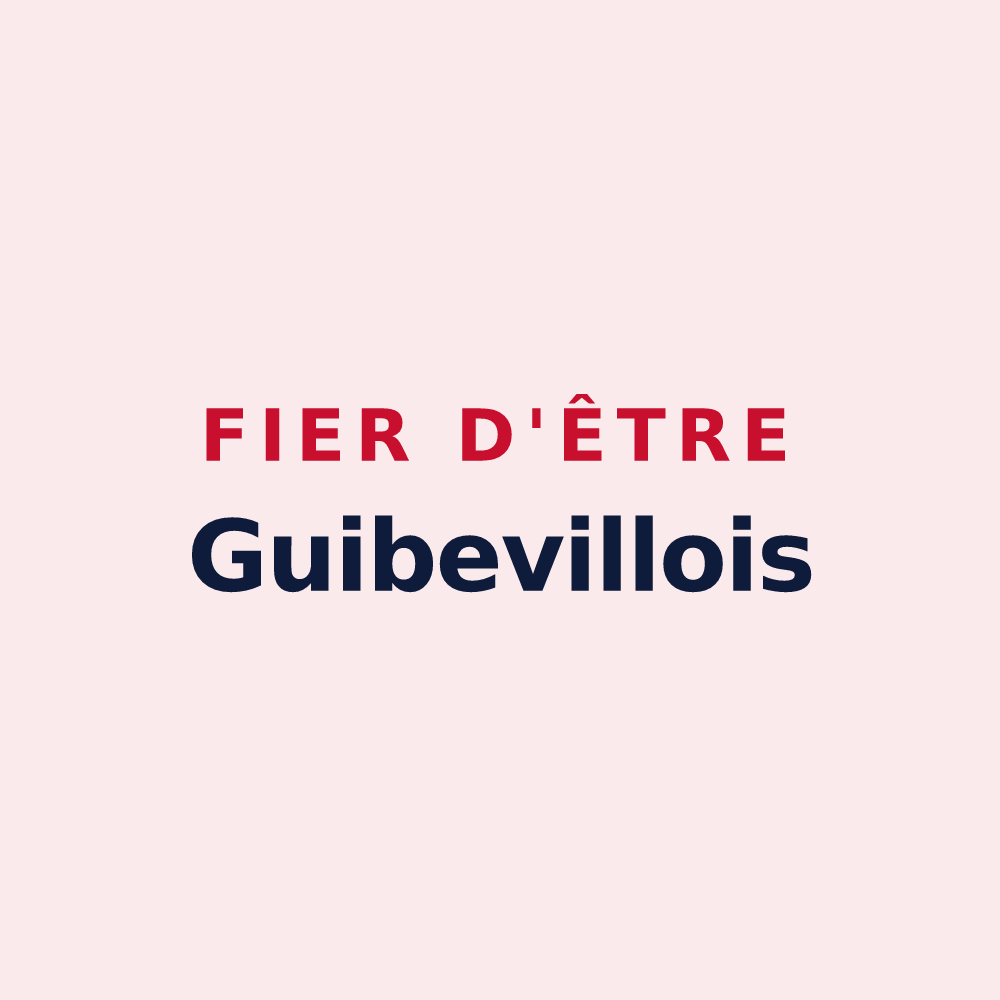 Magnet « Fier d'être Guibevillois » — design pour Guibeville