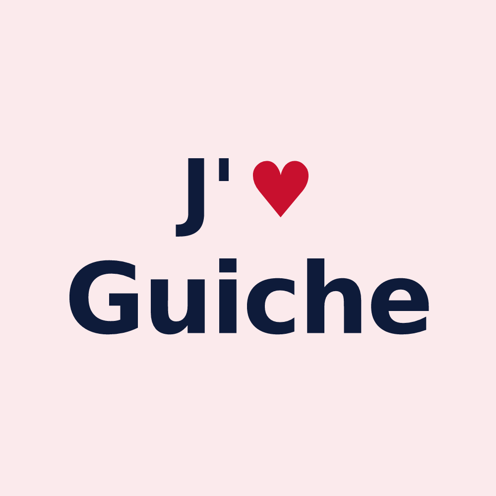 Magnet personnalisé Guiche — design J'aime Guiche