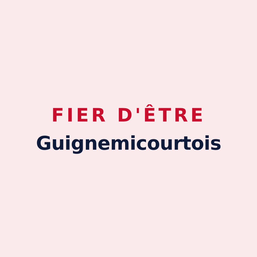 Magnet « Fier d'être Guignemicourtois » — design pour Guignemicourt