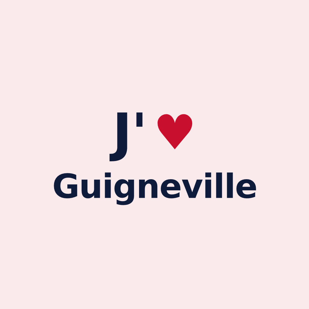 Magnet personnalisé Guigneville — design J'aime Guigneville