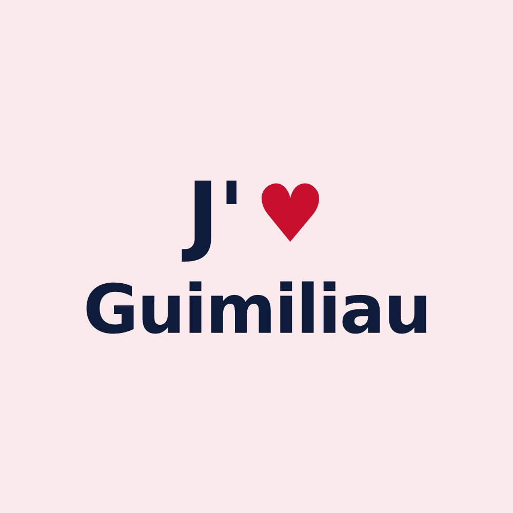 Magnet personnalisé Guimiliau — design J'aime Guimiliau