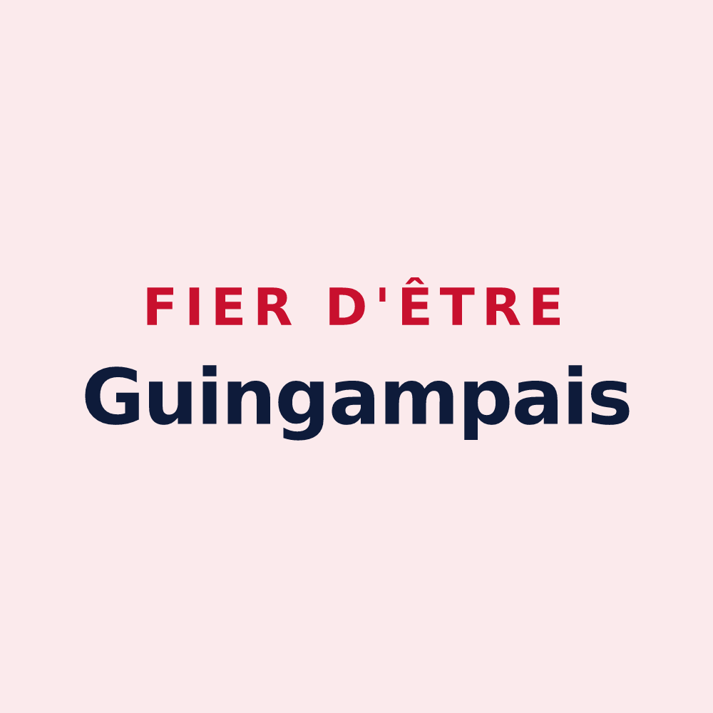 Magnet « Fier d'être Guingampais » — design pour Guingamp