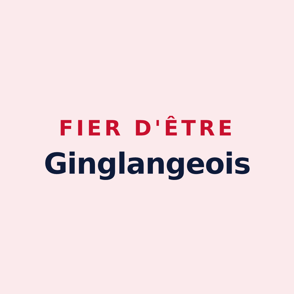 Magnet « Fier d'être Ginglangeois » — design pour Guinglange