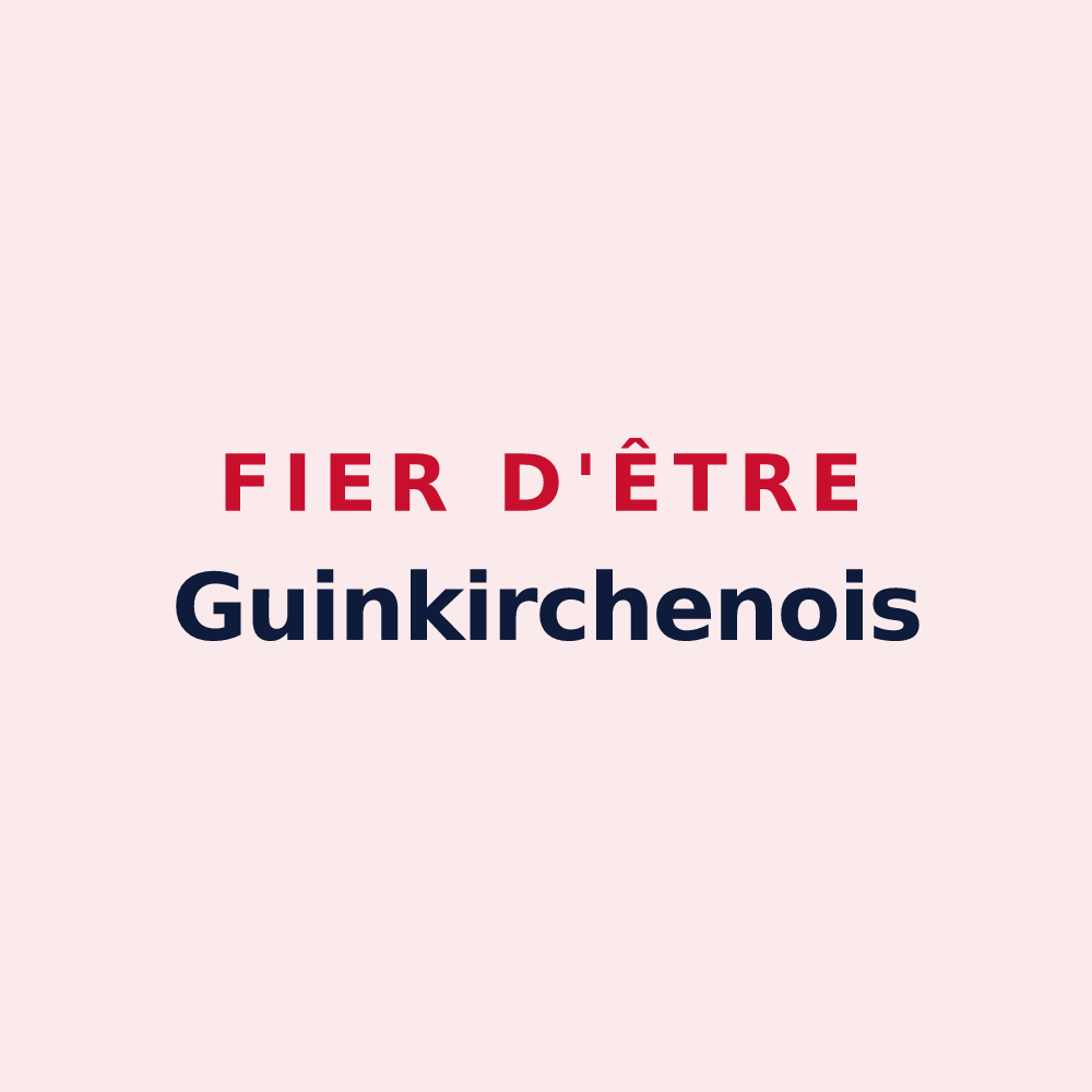 Magnet « Fier d'être Guinkirchenois » — design pour Guinkirchen