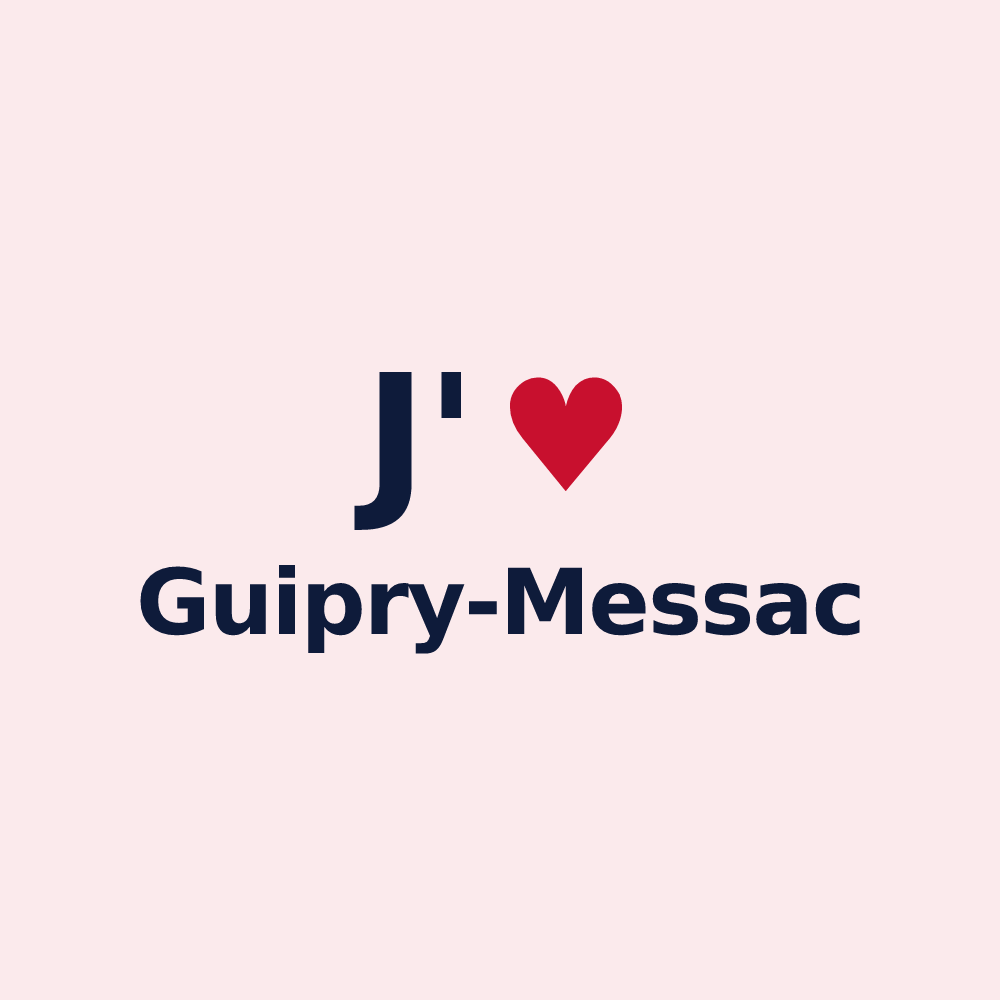 Magnet personnalisé Guipry-Messac — design J'aime Guipry-Messac