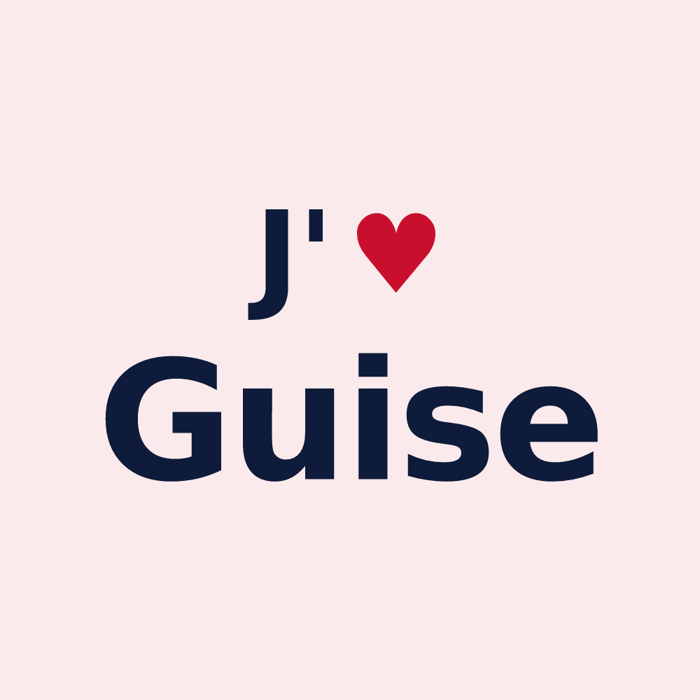 Magnet personnalisé Guise — design J'aime Guise