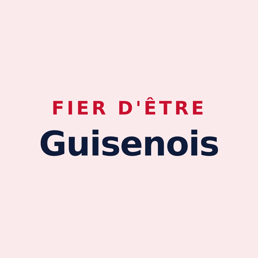 Magnet « Fier d'être Guisenois » — design pour Guiseniers