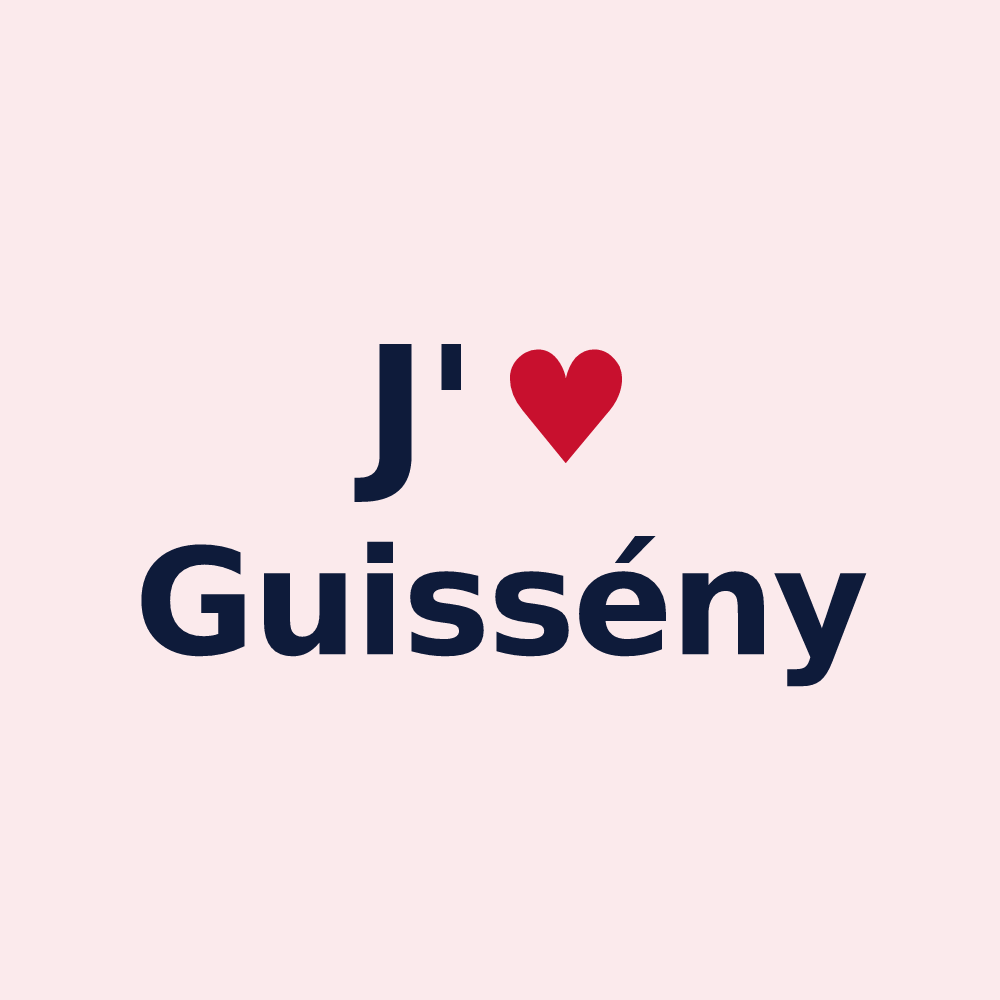 Magnet personnalisé Guissény — design J'aime Guissény