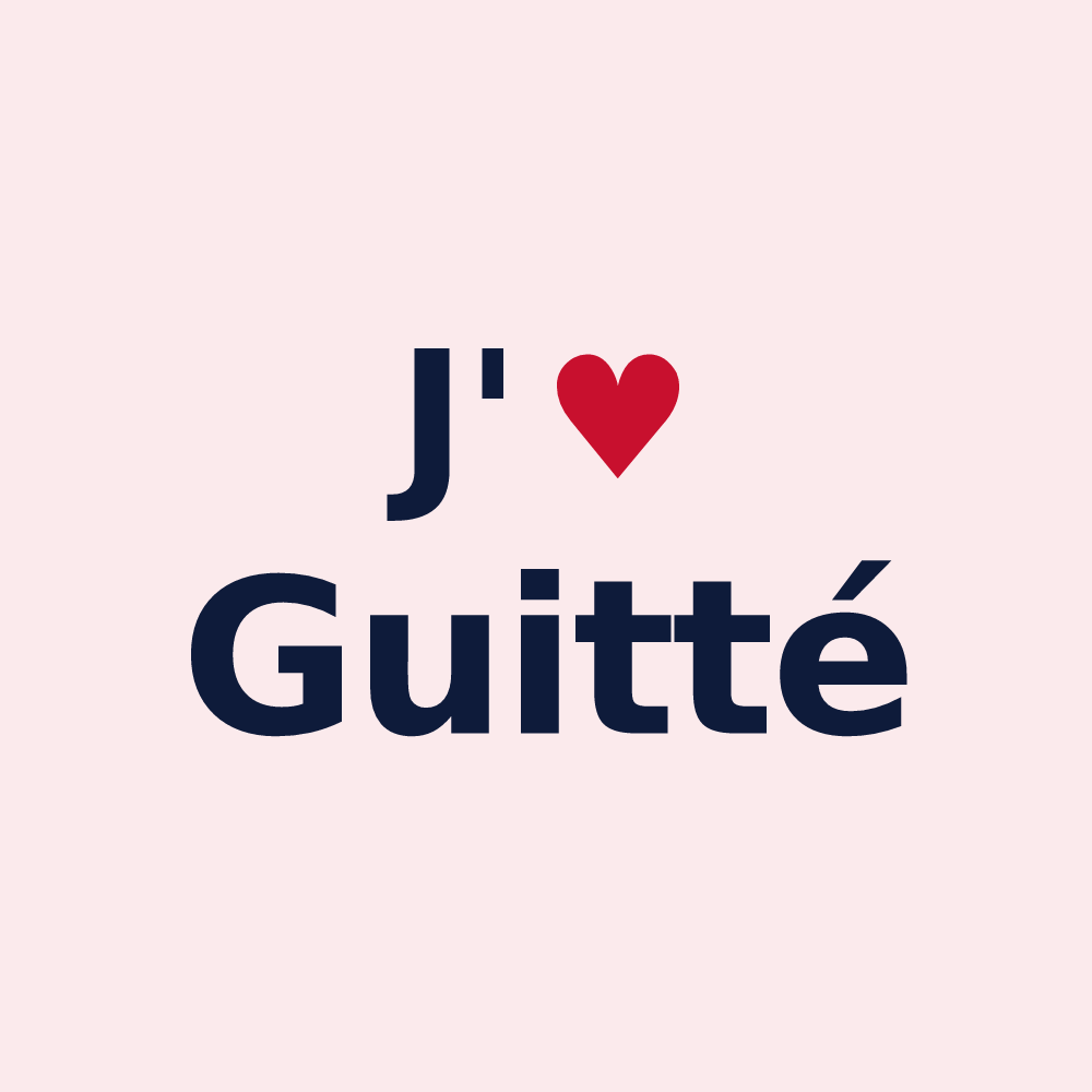 Magnet personnalisé Guitté — design J'aime Guitté