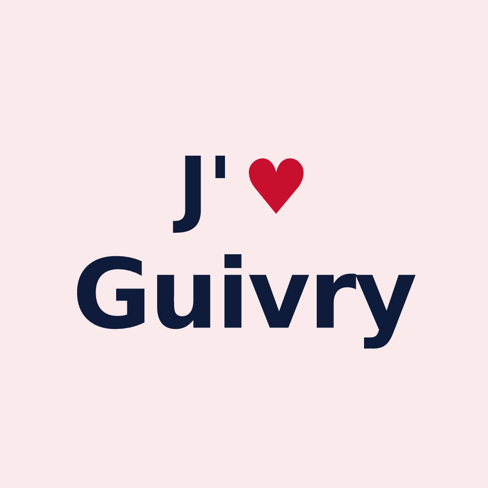 Magnet personnalisé Guivry — design J'aime Guivry