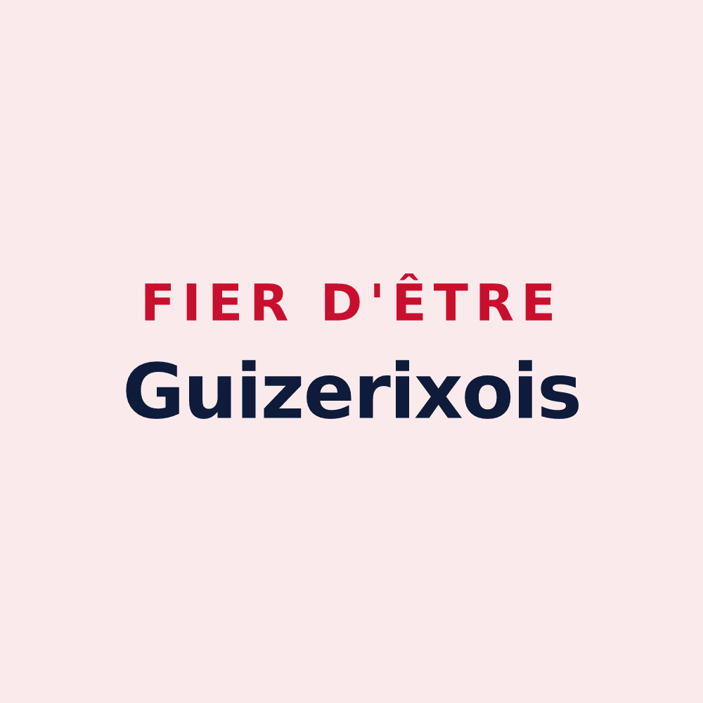 Magnet « Fier d'être Guizerixois » — design pour Guizerix