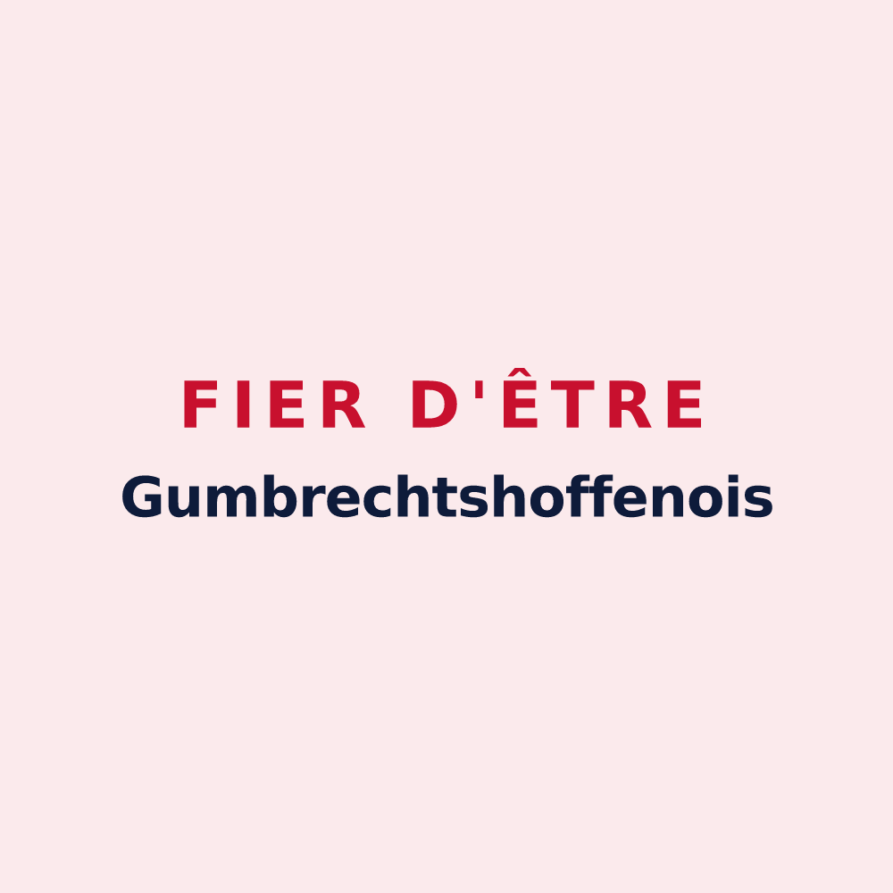Magnet « Fier d'être Gumbrechtshoffenois » — design pour Gumbrechtshoffen