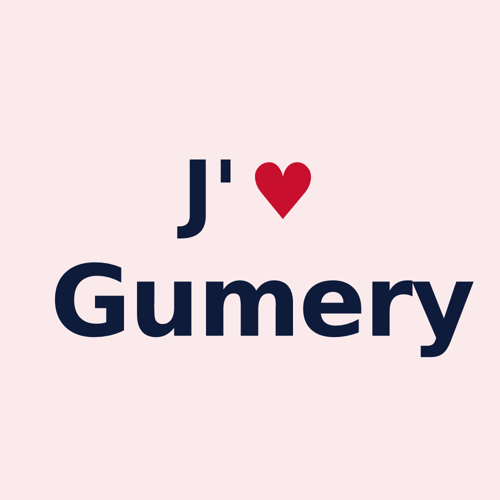Magnet personnalisé Gumery — design J'aime Gumery