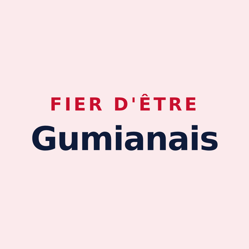 Magnet « Fier d'être Gumianais » — design pour Gumiane