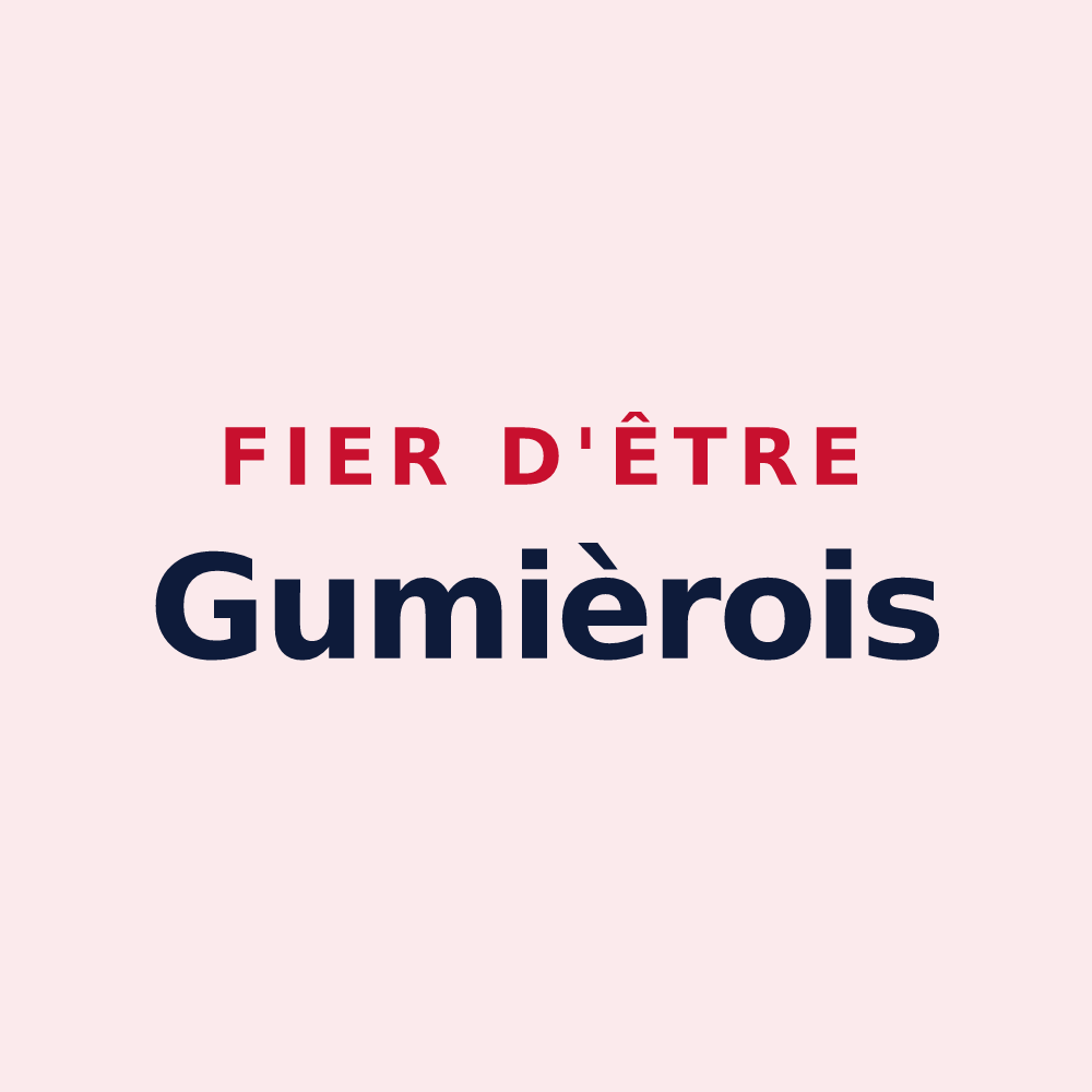 Magnet « Fier d'être Gumièrois » — design pour Gumières