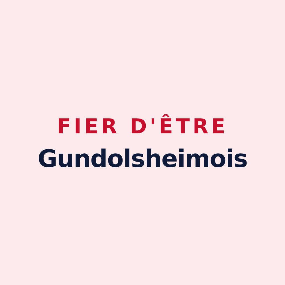 Magnet « Fier d'être Gundolsheimois » — design pour Gundolsheim
