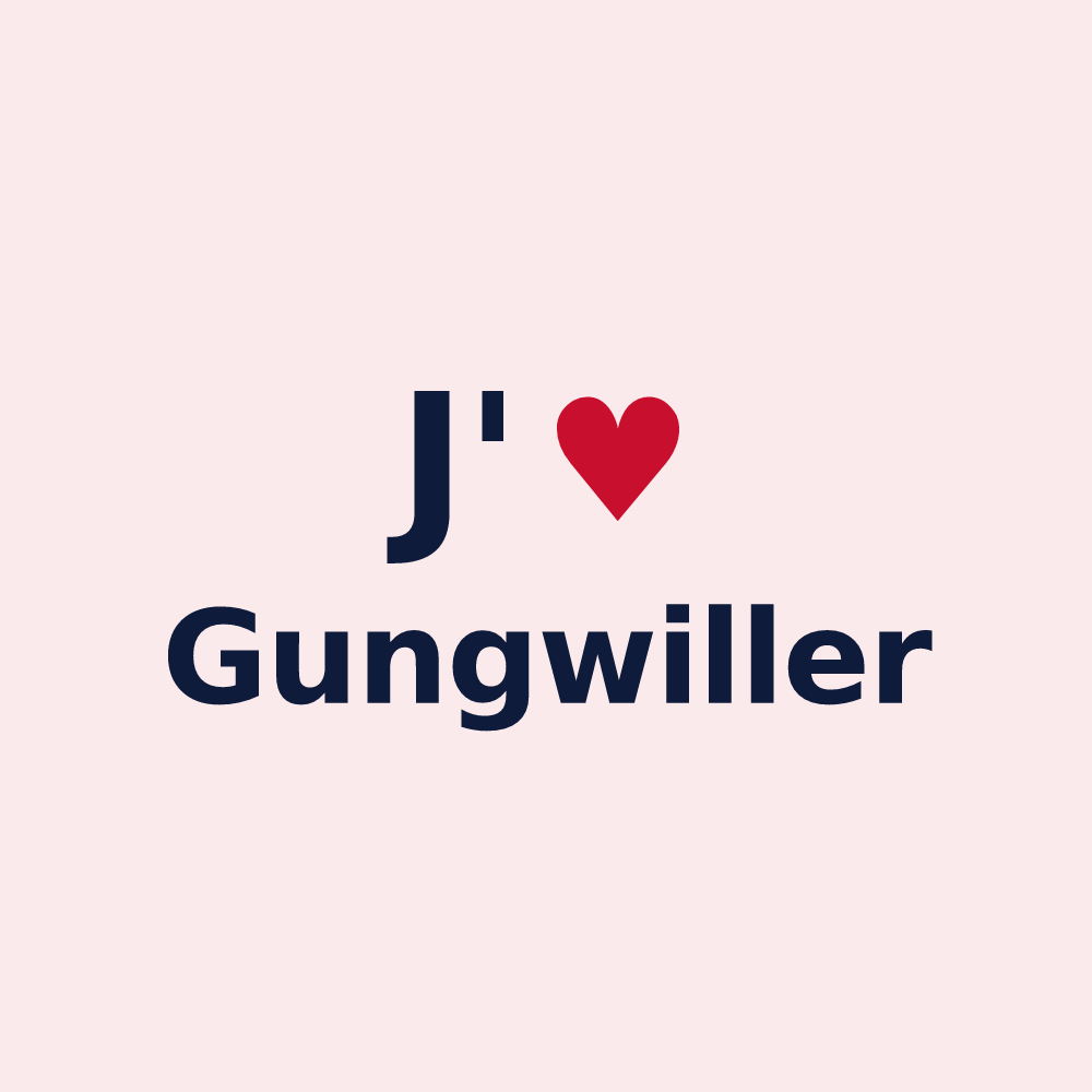 Magnet personnalisé Gungwiller — design J'aime Gungwiller