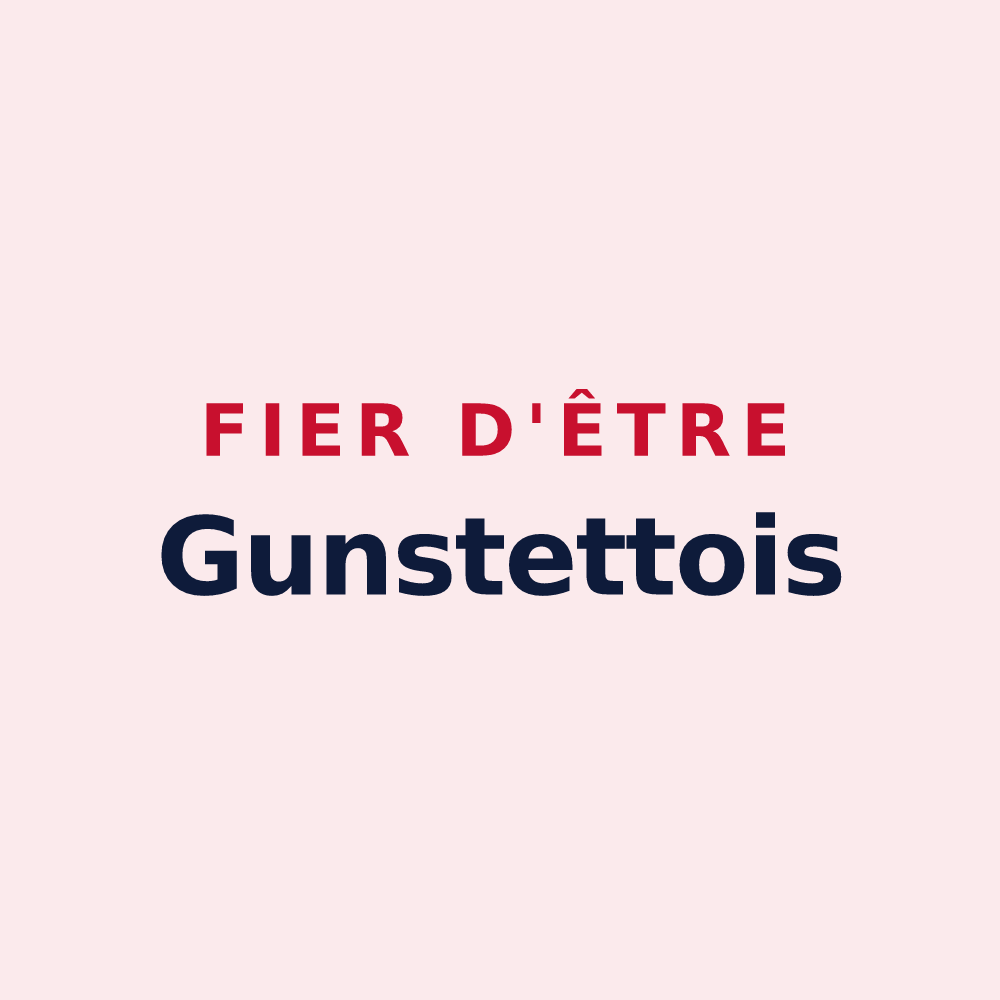Magnet « Fier d'être Gunstettois » — design pour Gunstett