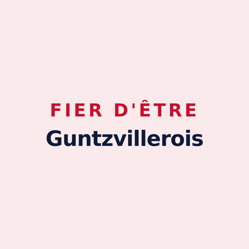 Magnet « Fier d'être Guntzvillerois » — design pour Guntzviller