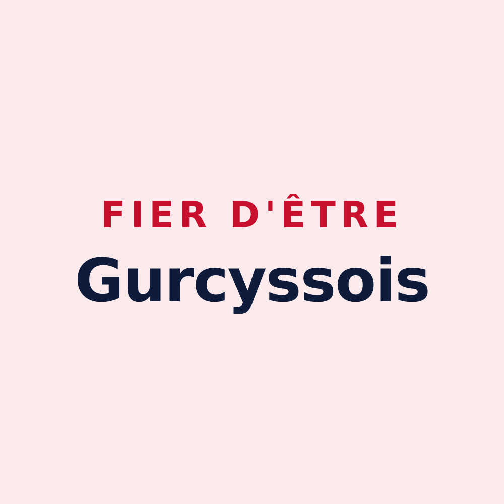 Magnet « Fier d'être Gurcyssois » — design pour Gurcy-le-Châtel