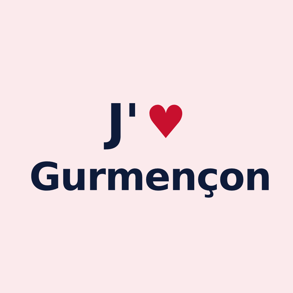Magnet personnalisé Gurmençon — design J'aime Gurmençon