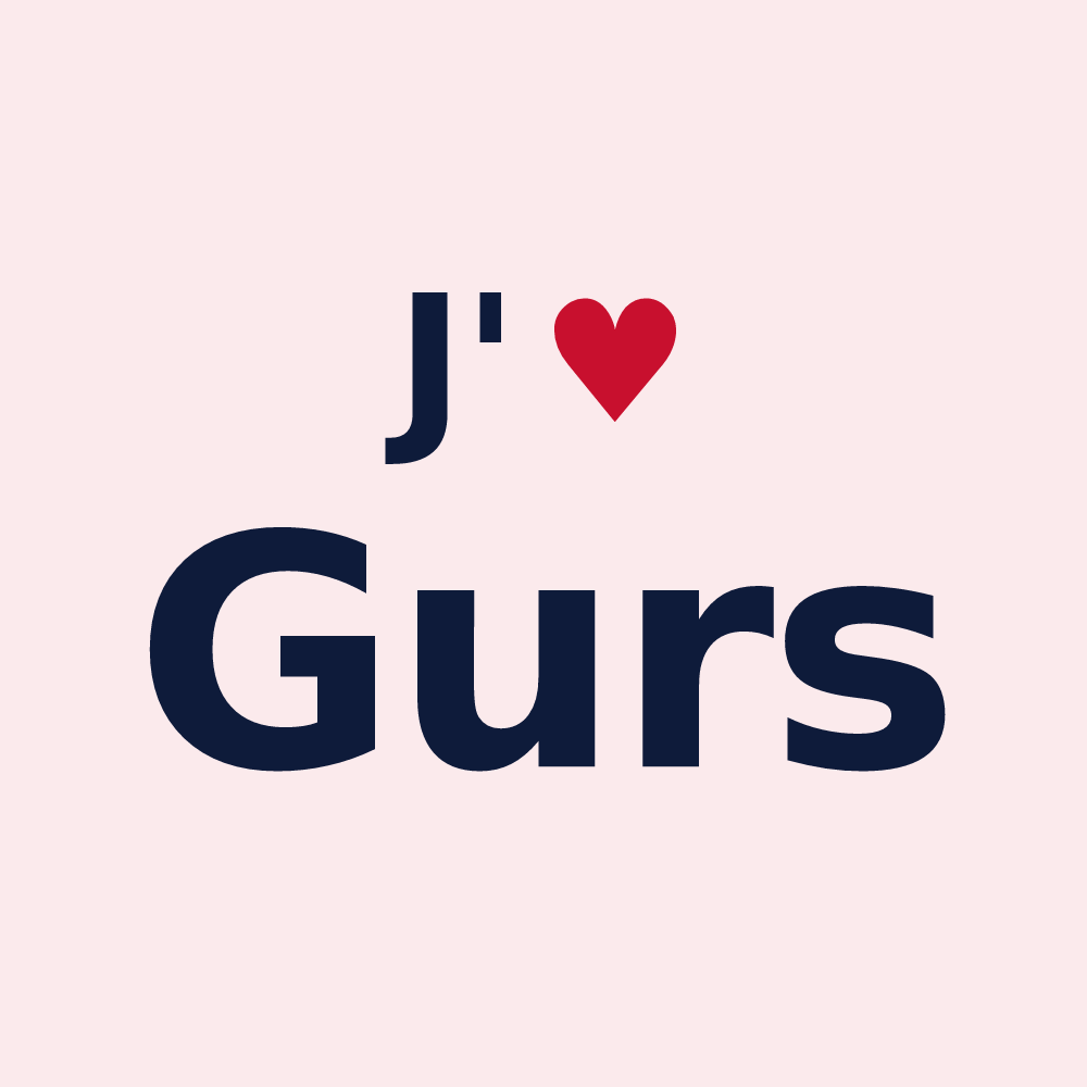 Magnet personnalisé Gurs — design J'aime Gurs