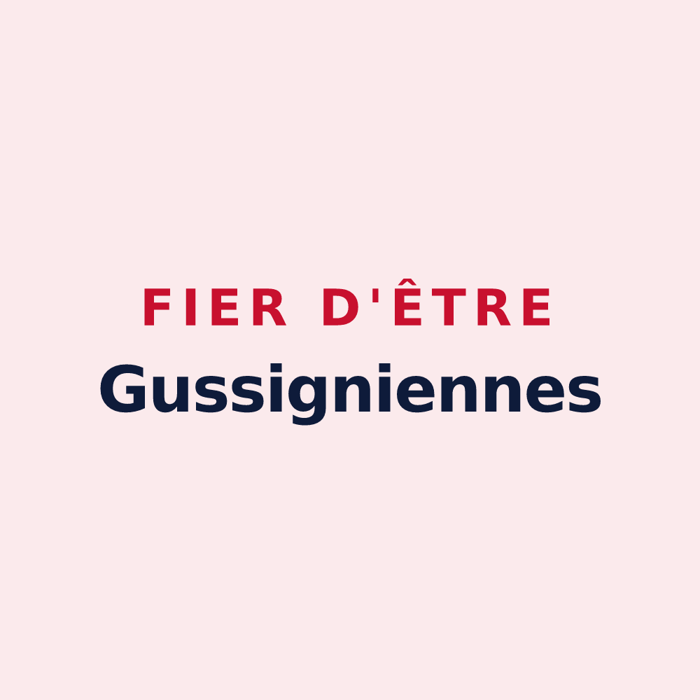 Magnet « Fier d'être Gussigniennes » — design pour Gussignies