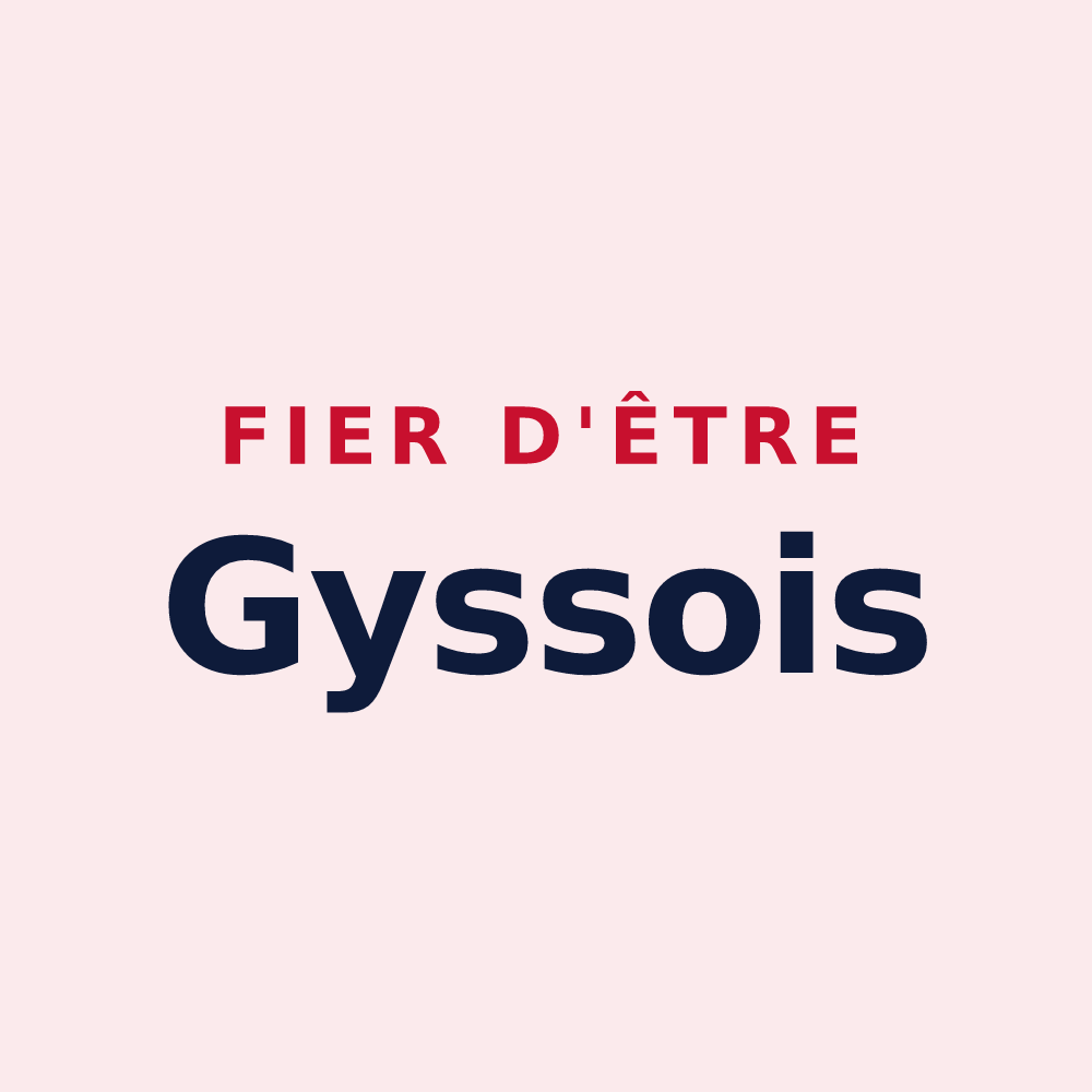Magnet « Fier d'être Gyssois » — design pour Gy-les-Nonains