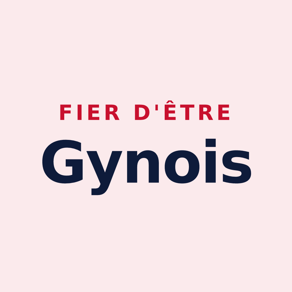 Magnet « Fier d'être Gynois » — design pour Gye