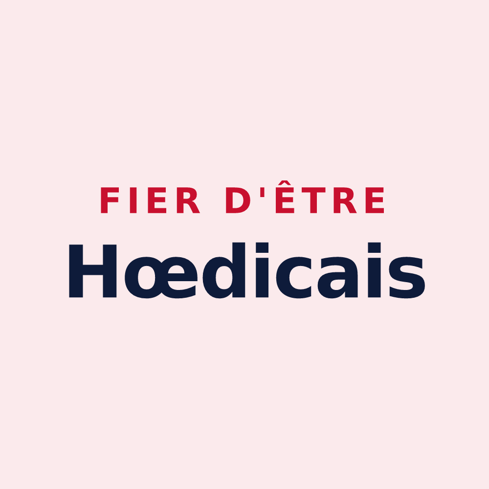 Magnet « Fier d'être Hœdicais » — design pour Hœdic