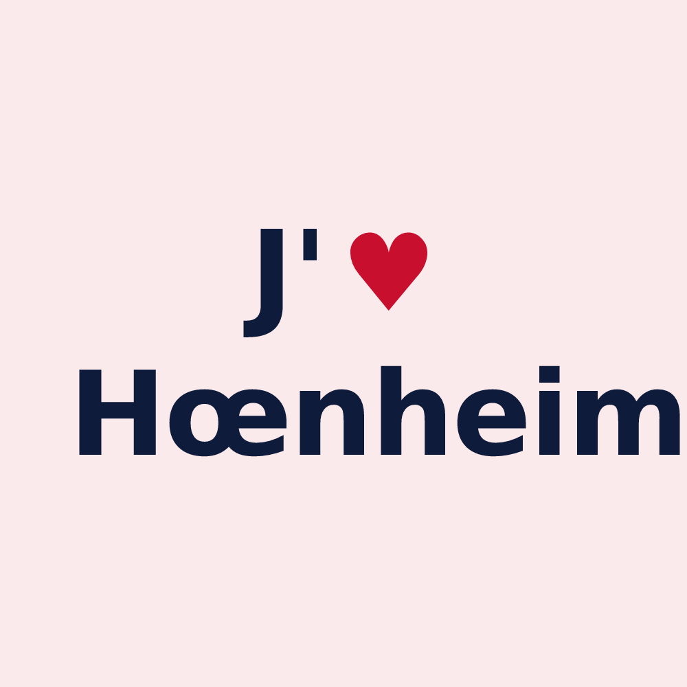Magnet personnalisé Hœnheim — design J'aime Hœnheim