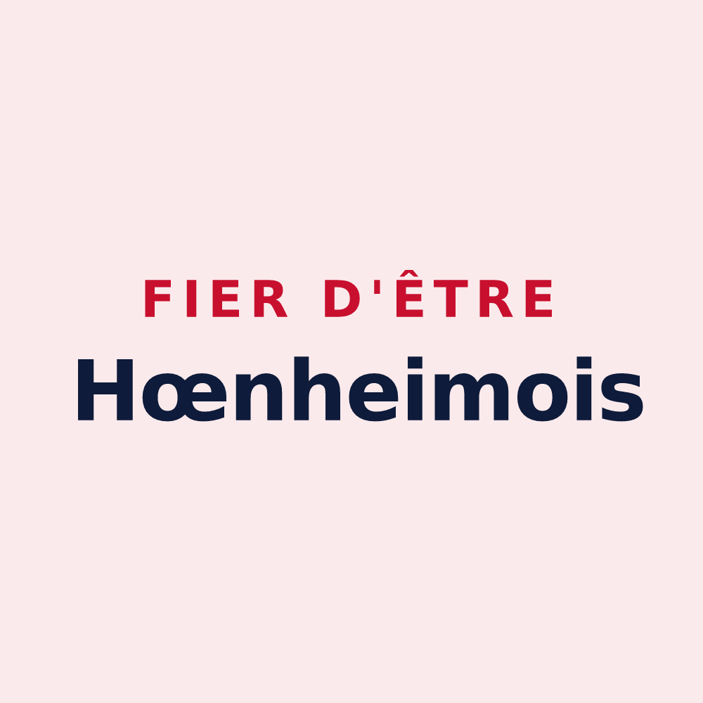 Magnet « Fier d'être Hœnheimois » — design pour Hœnheim