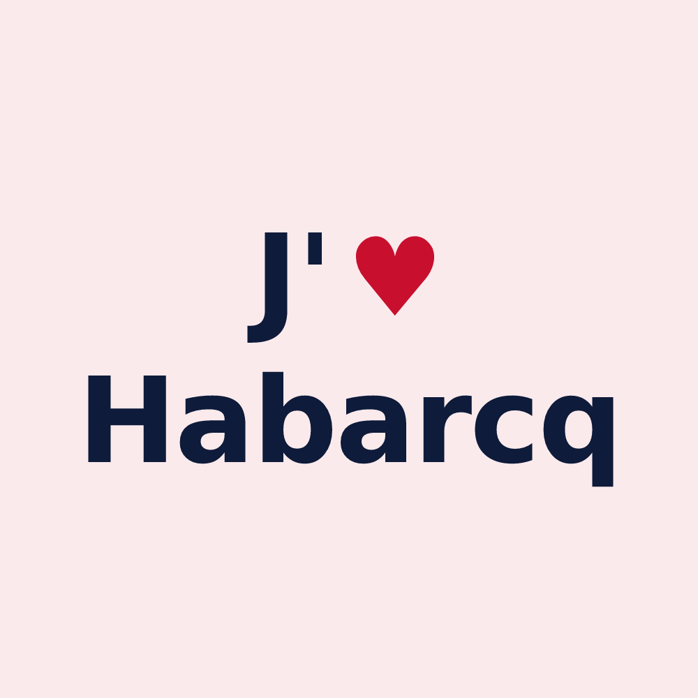 Magnet personnalisé Habarcq — design J'aime Habarcq
