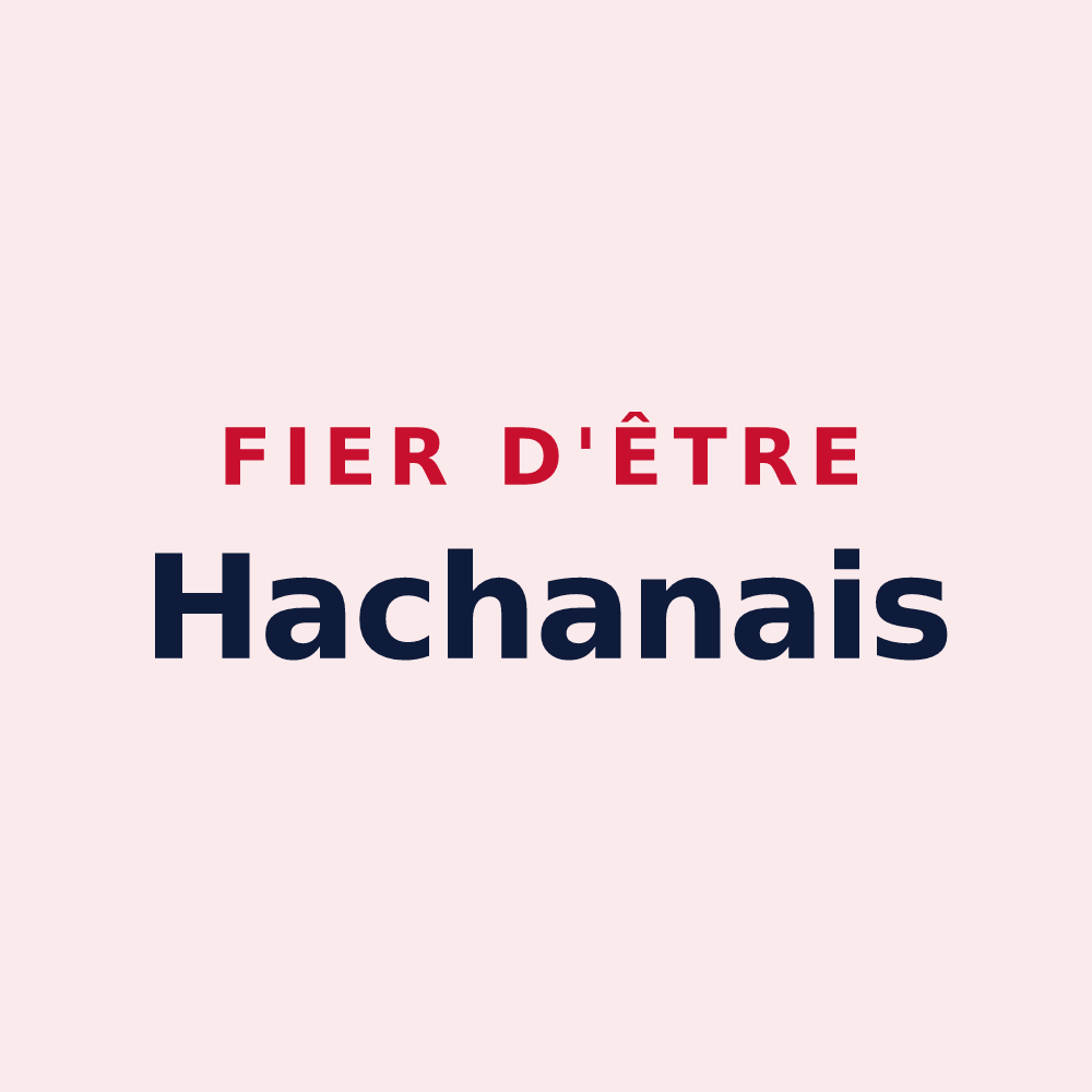 Magnet « Fier d'être Hachanais » — design pour Hachan