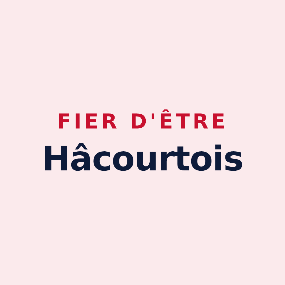 Magnet « Fier d'être Hâcourtois » — design pour Hâcourt