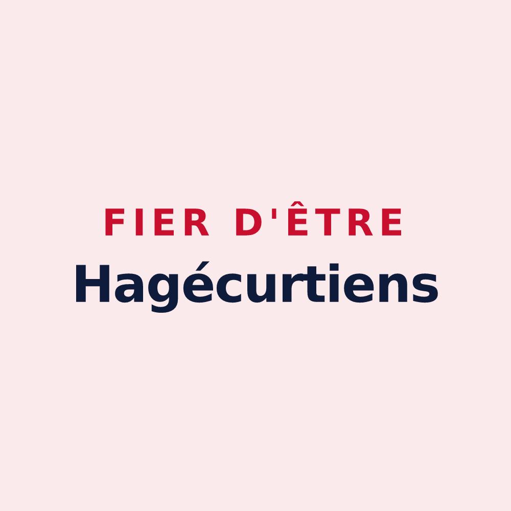 Magnet « Fier d'être Hagécurtiens » — design pour Hagécourt