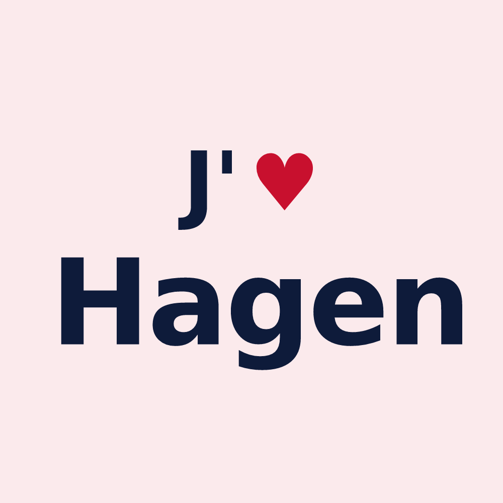 Magnet personnalisé Hagen — design J'aime Hagen