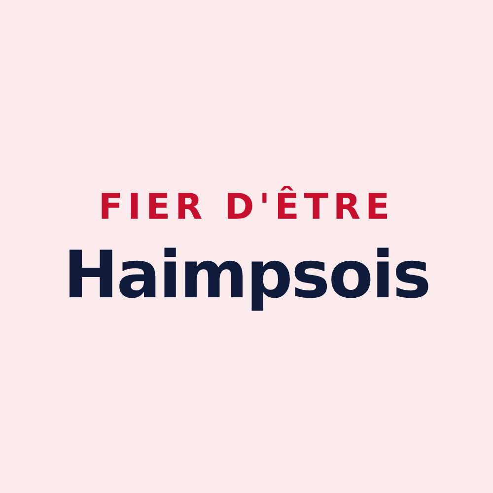 Magnet « Fier d'être Haimpsois » — design pour Haimps
