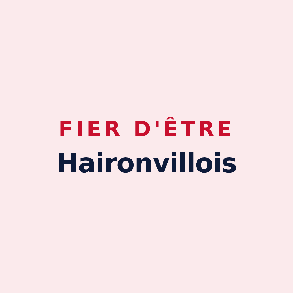 Magnet « Fier d'être Haironvillois » — design pour Haironville