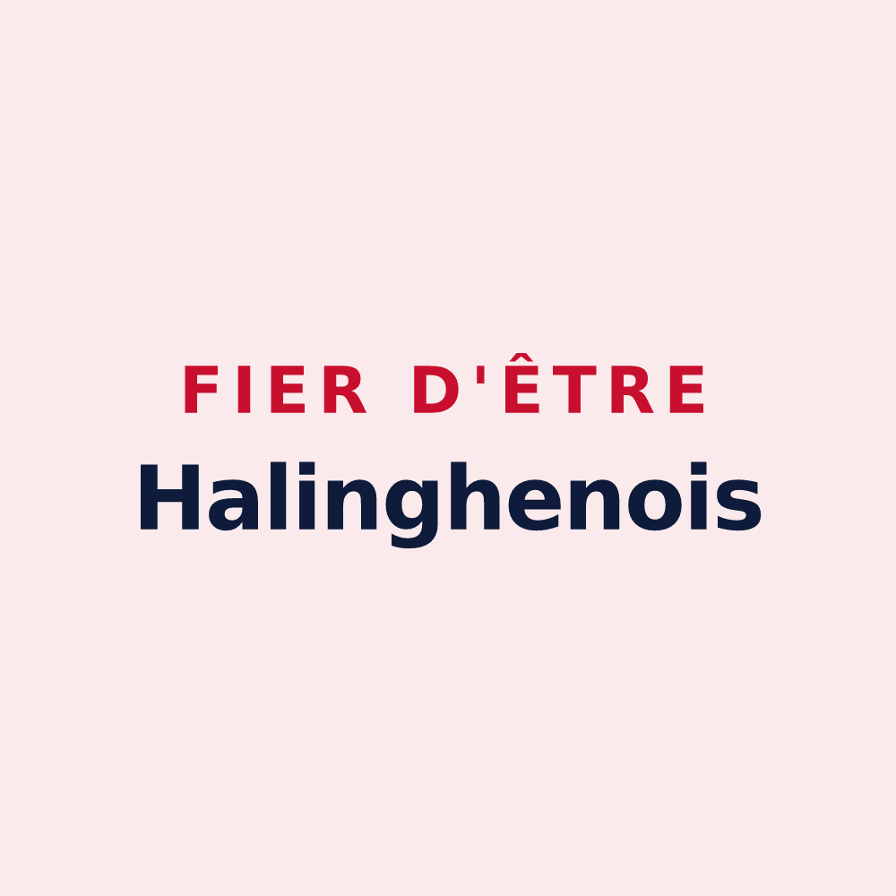 Magnet « Fier d'être Halinghenois » — design pour Halinghen