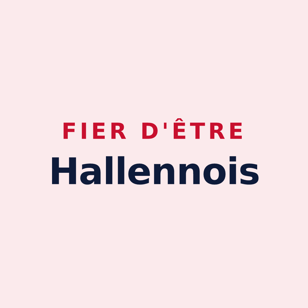 Magnet « Fier d'être Hallennois » — design pour Hallennes-lez-Haubourdin