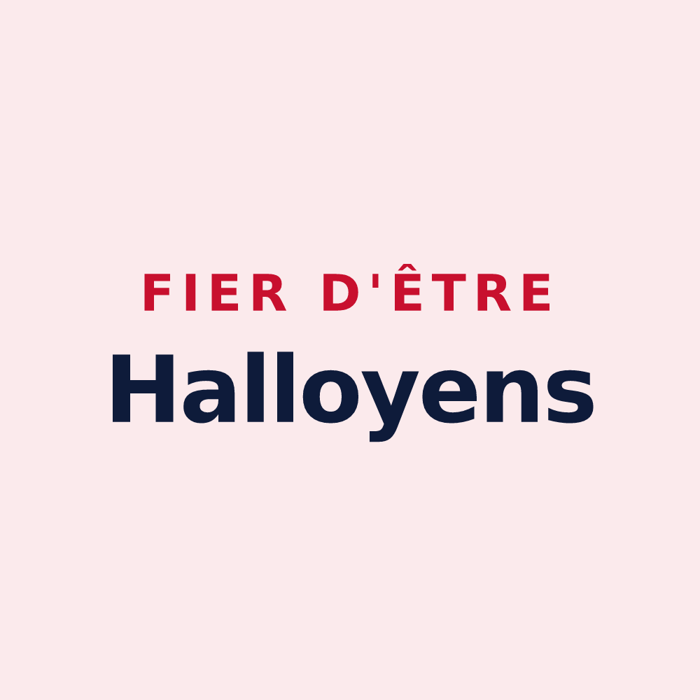 Magnet « Fier d'être Halloyens » — design pour Halloy