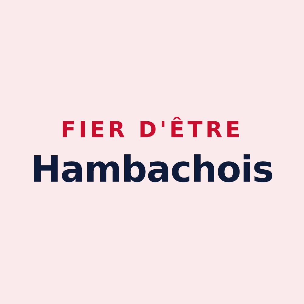 Magnet « Fier d'être Hambachois » — design pour Hambach