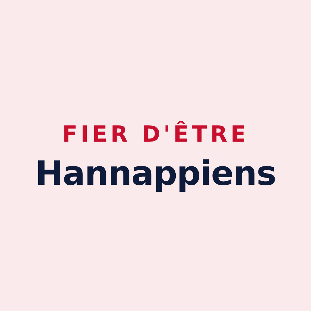 Magnet « Fier d'être Hannappiens » — design pour Hannappes