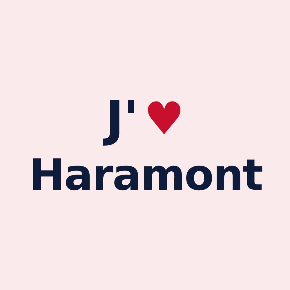 Magnet personnalisé Haramont — design J'aime Haramont