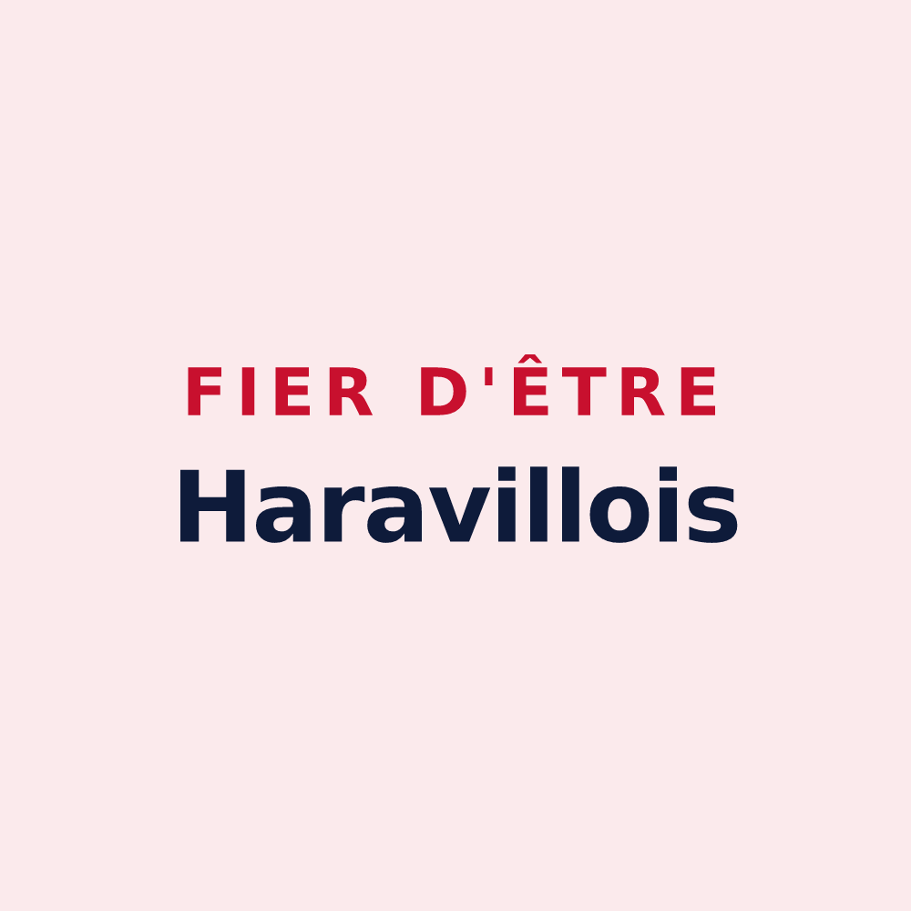 Magnet « Fier d'être Haravillois » — design pour Haravilliers