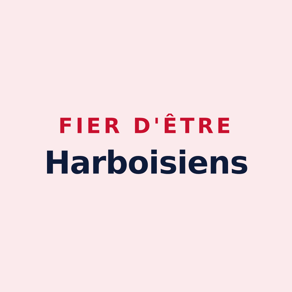 Magnet « Fier d'être Harboisiens » — design pour Harbouey
